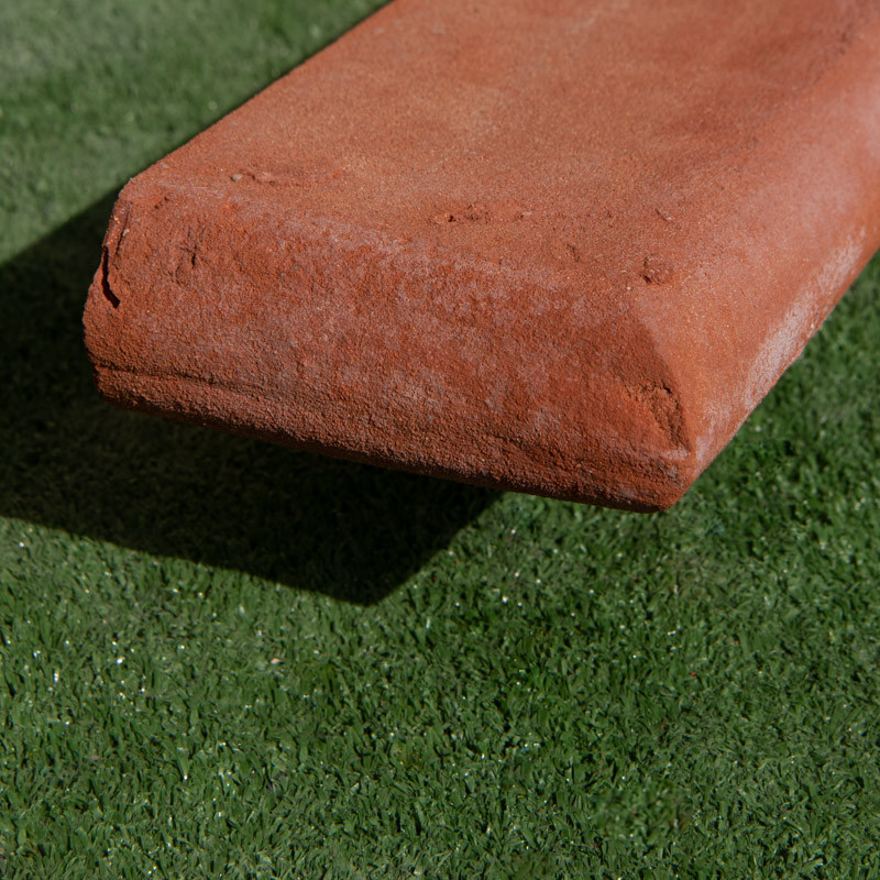 Brique Moulurée - Violette de retour - 1/2 rond - 42/13,5cm - 5cm -