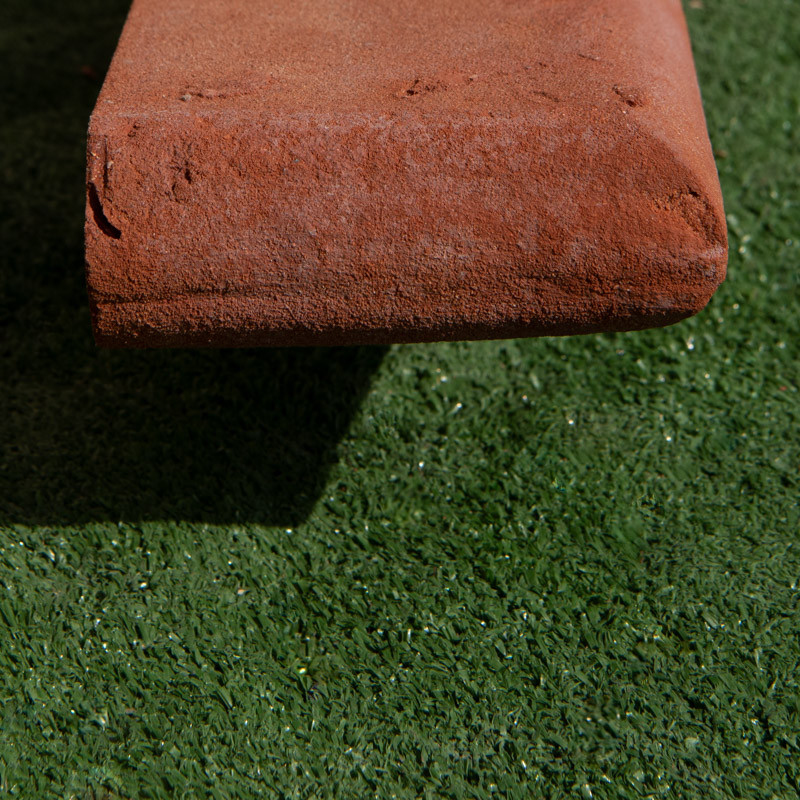 Brique Moulurée - Violette de retour - 1/2 rond - 42/13,5cm - 5cm -