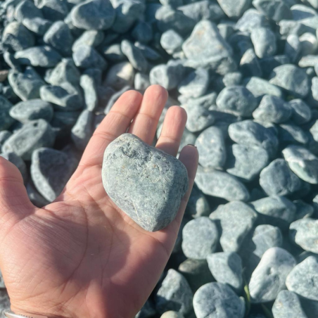 Galet de Marbre Vert Caméléon - 40/60mm - 20 kg -