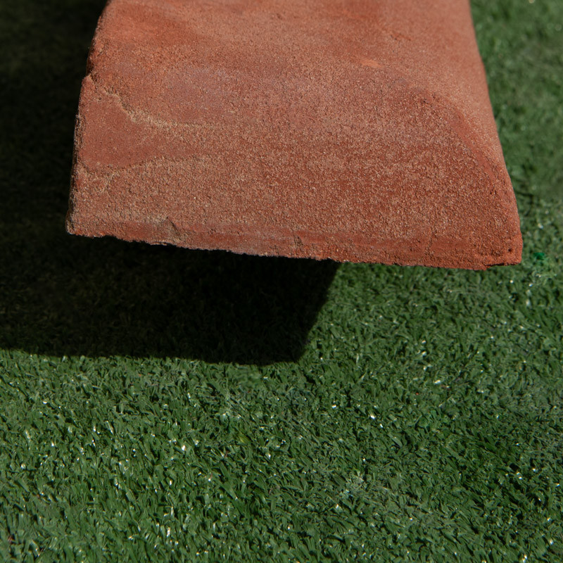 Brique Moulurée - Violette de retour - 1/4 rond gauche - 42/13,5cm - 5cm -