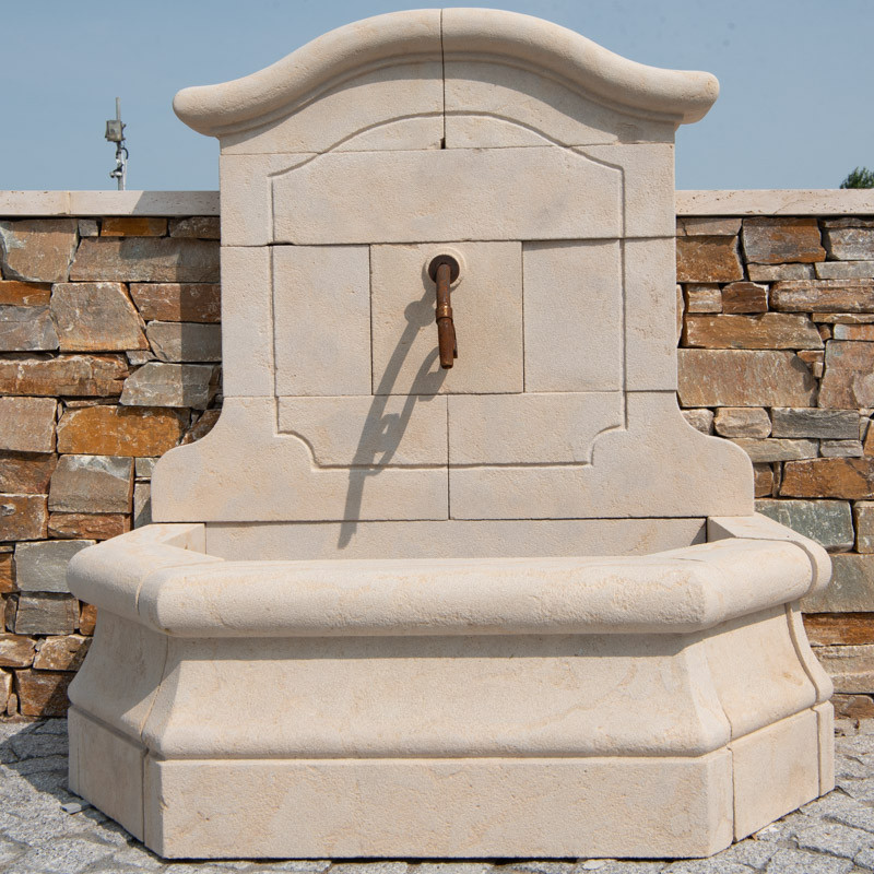 Fontaine Pierre de l'Atlas beige - Honfleur - 130/80cm - Hauteur 145cm -