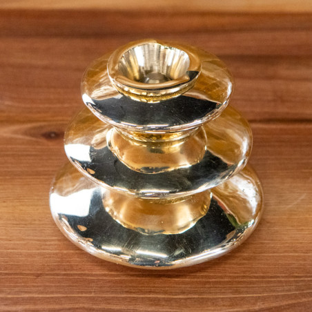Cendrier Laiton - Soucoupe - ≈d15x6cm - Lisse -