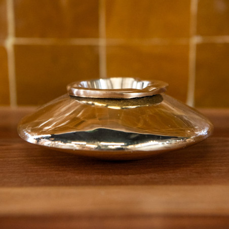 Cendrier Laiton - Soucoupe - ≈d15x6cm - Lisse -