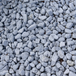 Galet de Marbre Gris Nevada - 24/40mm - Bigbag 1T -