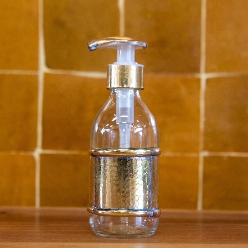 Distributeur Savon - Laiton - S / M - Martelé -