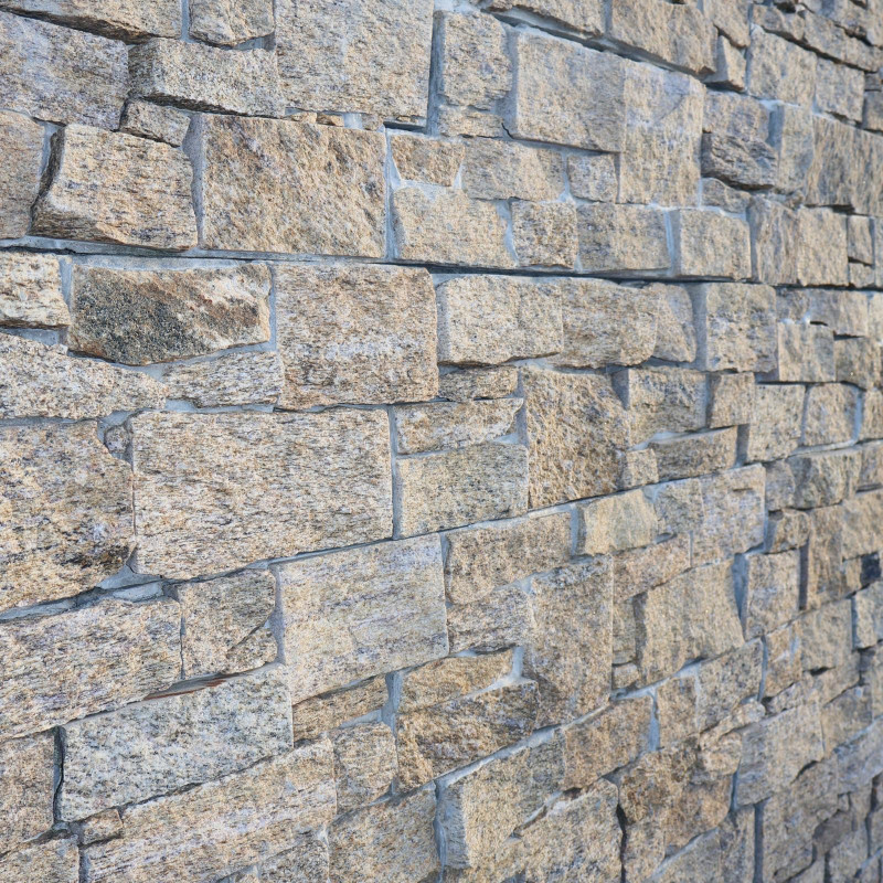 Parement Granit - Plaque Ciment - 56/15.2cm - Naturel Eclaté - Epaisseur 3/5cm -