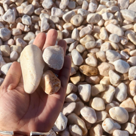 Galet de Marbre Rose Valencia - 24/40mm - 20 kg -