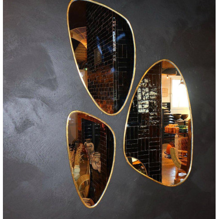 Miroir Artisanal - Alba - M - ≈ L 30 x H 54,5 cm -