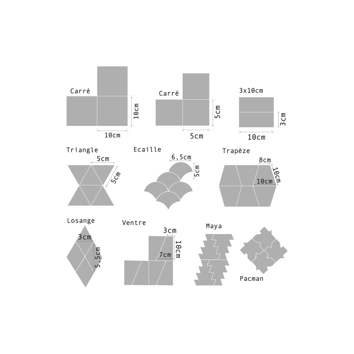 Carrelage - Véritable Zellige de Fès - Grège -