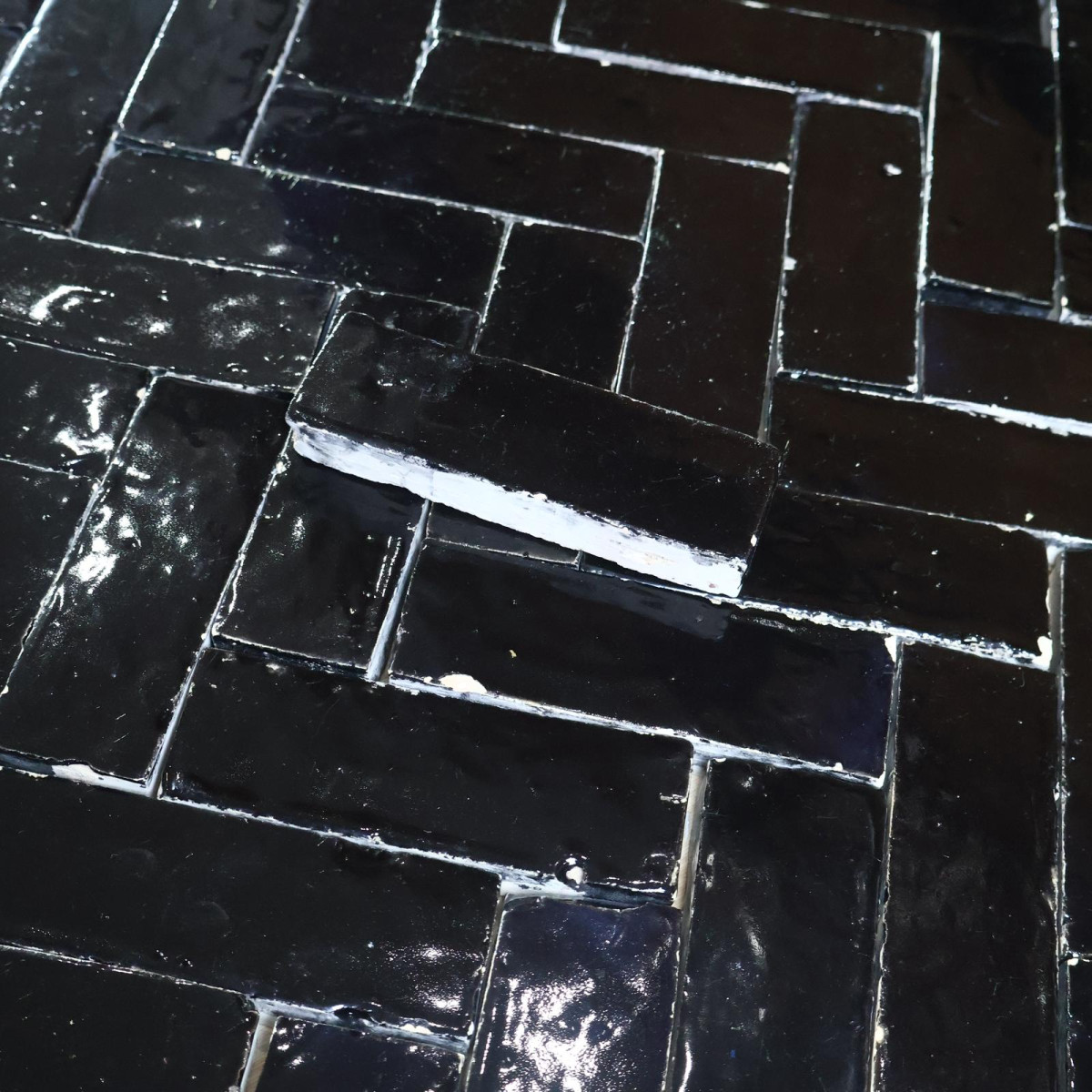 Véritable Bejmat de Fès - Noir Brillant -