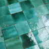 Carrelage - Véritable Zellige de Fès - Vert Siam -