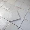 Carrelage - Véritable Zellige de Fès - Blanc de Fès -