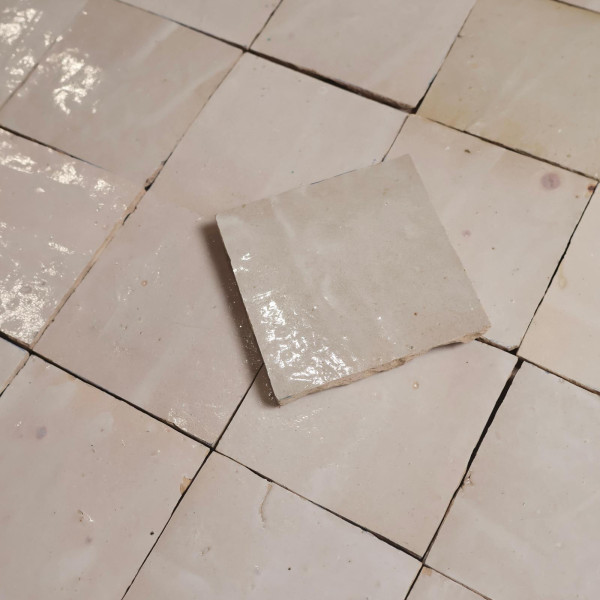 Carrelage - Véritable Zellige de Fès - Grège -