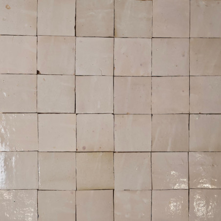 Carrelage - Véritable Zellige de Fès - Grège -