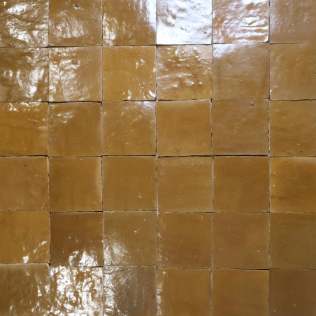 Carrelage - Véritable Zellige de Fès - Miel -