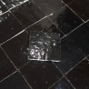 Carrelage - Véritable Zellige de Fès - Noir Brillant -