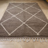 Tapis Khemisset XII - 100% pure laine - Marron ≈ 252 x 150 cm -