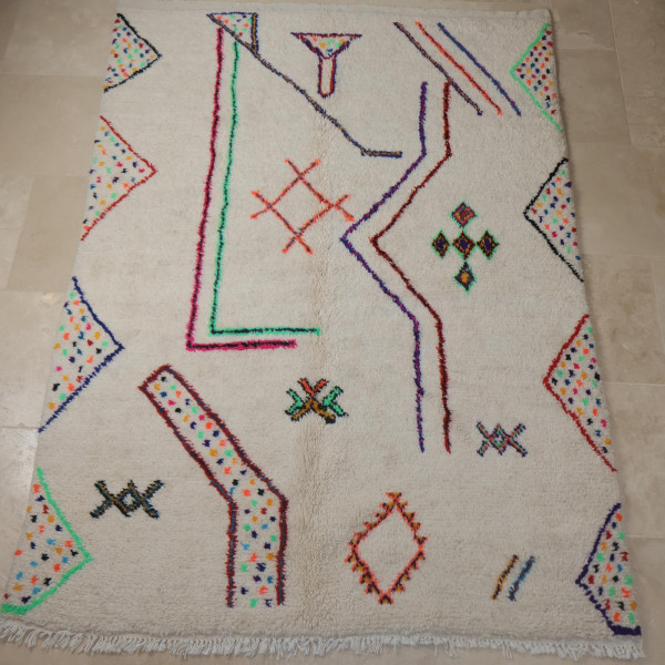 Tapis Azilal I - 100% pure laine - ≈ 208 x 147 cm -