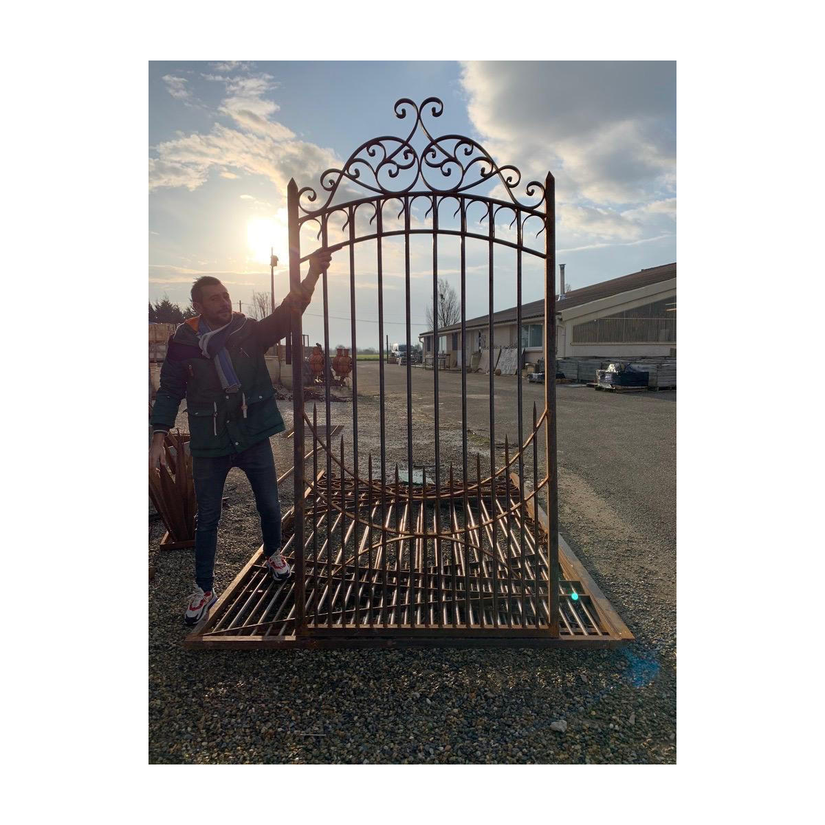 Portillon - Fer forgé - Uzès - 1m - Battant -