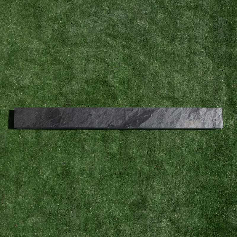 Bordure Piquet Ardoise Noire Sciée - Hauteur 10cm - Longueur 150cm - Epaisseur 3cm -