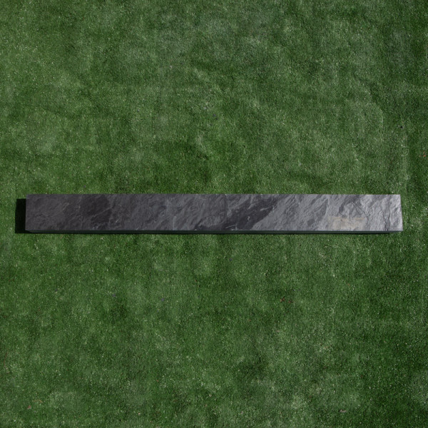 Bordure Piquet Ardoise Noire Sciée - Hauteur 10cm - Longueur 150cm - Epaisseur 3cm -