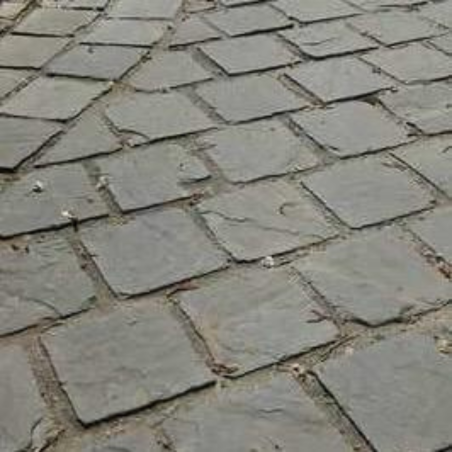 Pavé Grès Kandla - Gris - 14 x 14 cm - Epaisseur 2,5cm - Clivée -