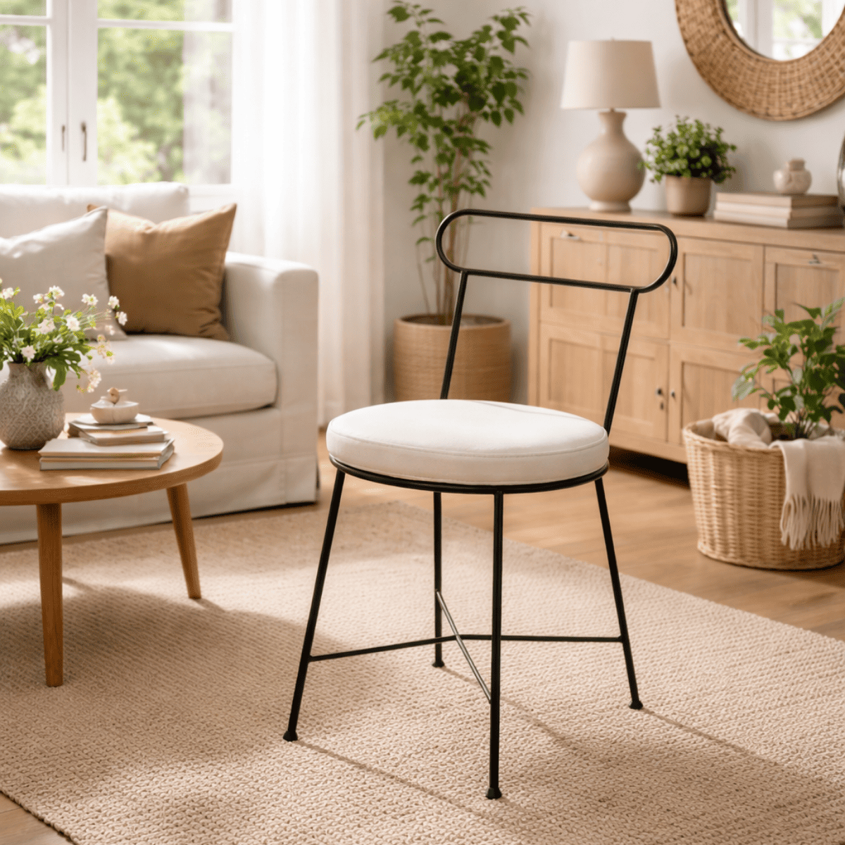 Chaise en fer forgé - Épurée -