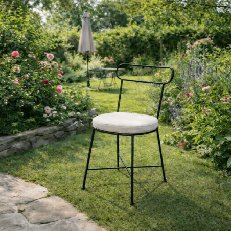 Chaise en fer forgé - Épurée -