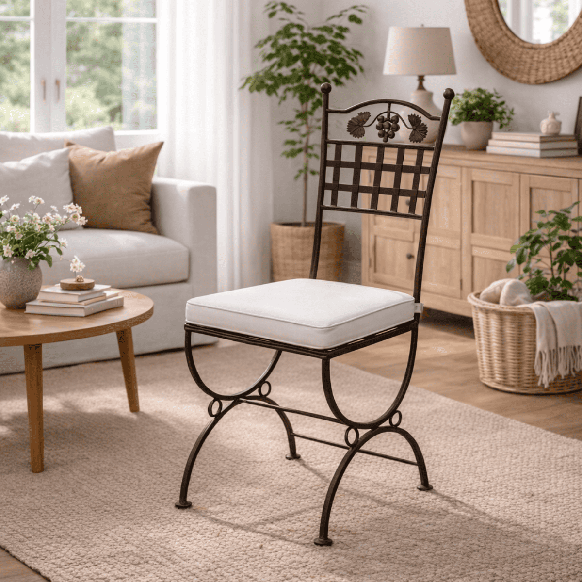 Chaise en fer forgé - Alice Grappe -