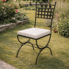 Chaise en fer forgé - Alice Grappe -