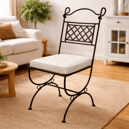 Chaise en fer forgé - Mélissa -