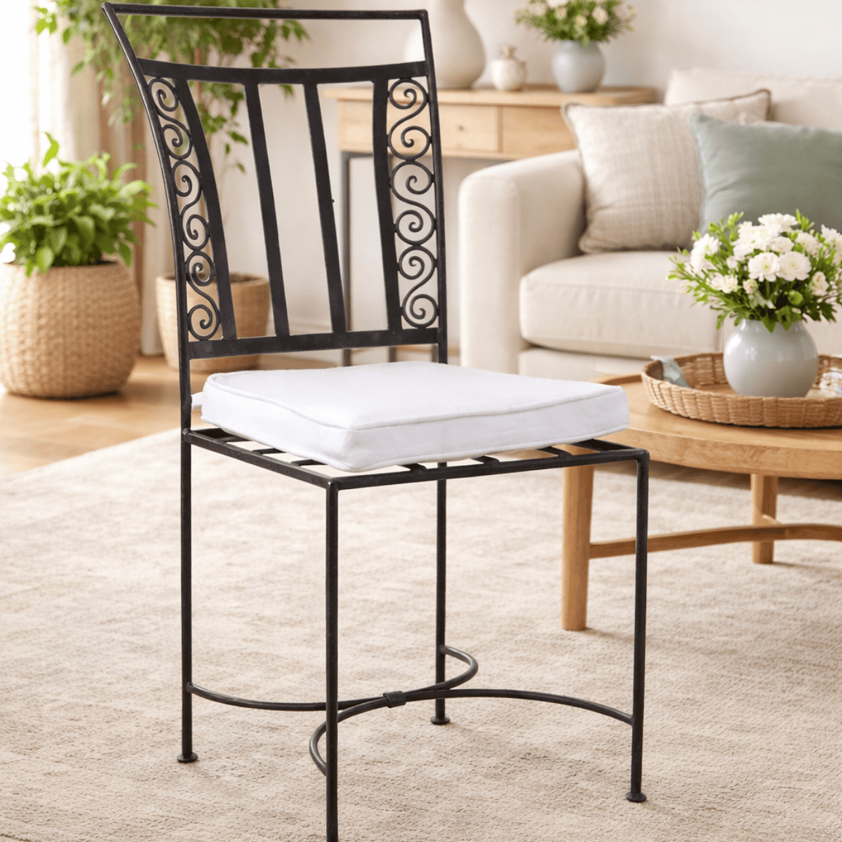 Chaise en fer forgé - Italienne -