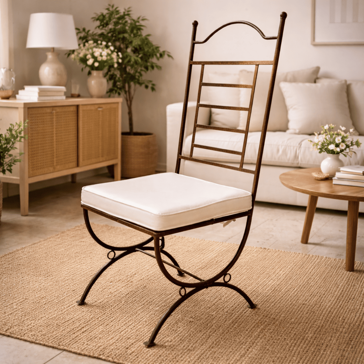 Chaise en fer forgé - Jardin Secret -