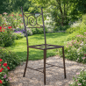 Chaise en fer forgé - Spirale -