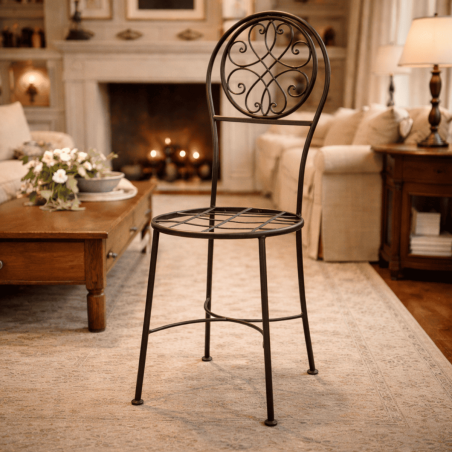 Chaise en fer forgé - Andalouse -