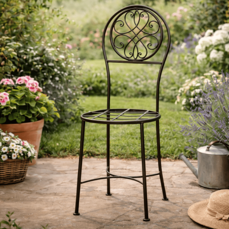 Chaise en fer forgé - Andalouse -