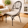 Chaise en fer forgé - Coloniale -