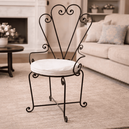 Chaise en fer forgé - Venise -