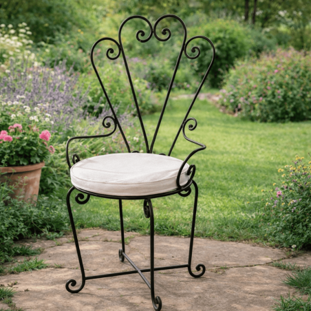 Chaise en fer forgé - Venise -