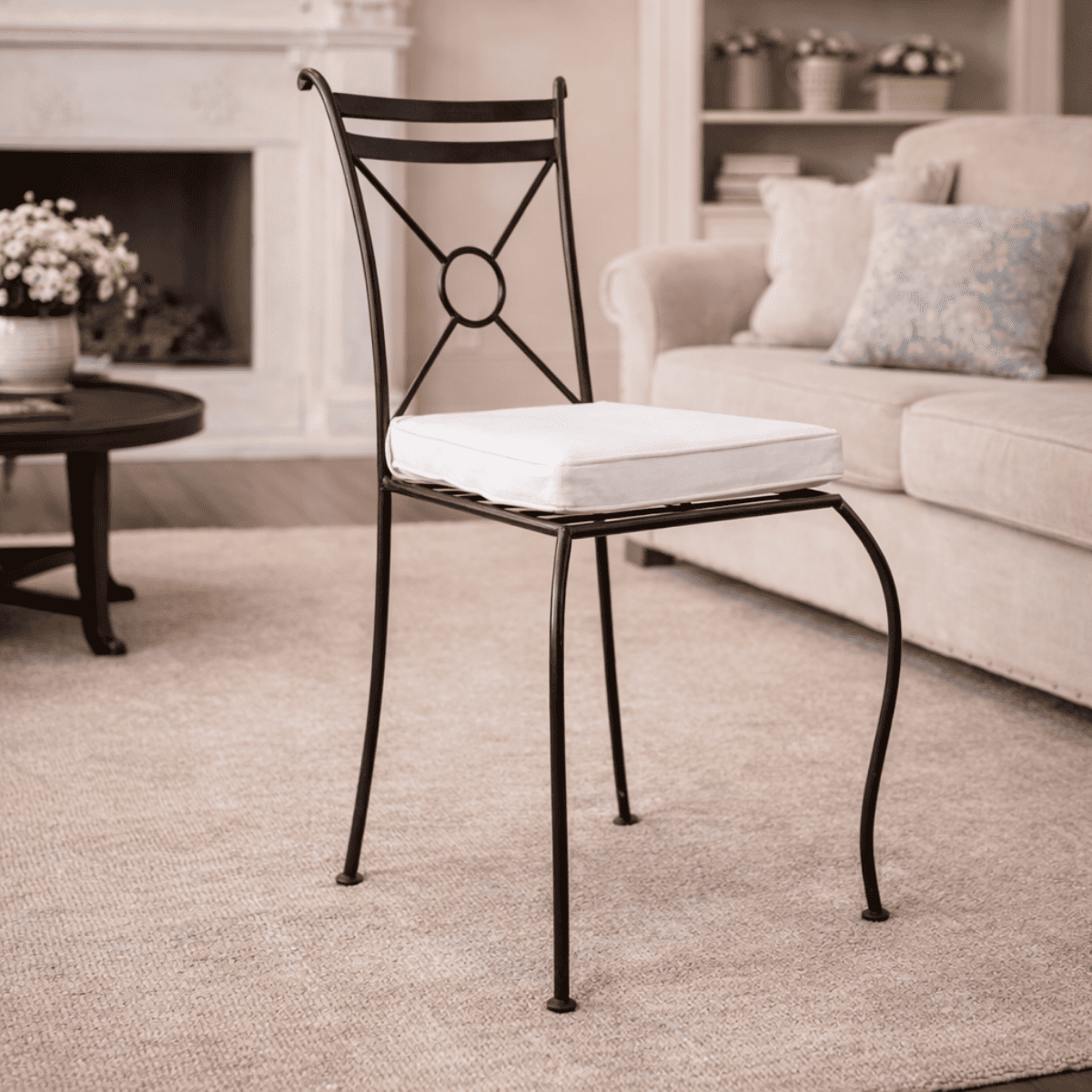 Chaise en fer forgé - Empilable -