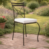 Chaise en fer forgé - Empilable -