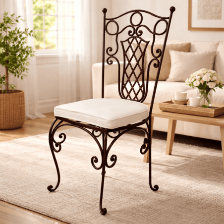 Chaise en fer forgé - Royale -