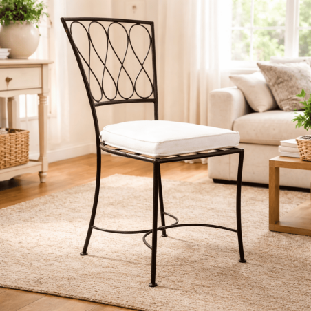 Chaise en fer forgé - Elegance -