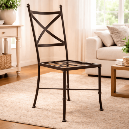 Chaise en fer forgé - Bistro -