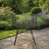 Chaise en métal - Fauteuil Grillage -