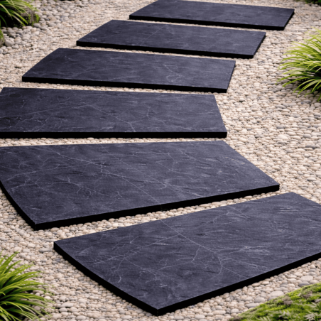 Pas japonais - Ardoise - 80x50x30cm - ≈30mm - Trapèze -
