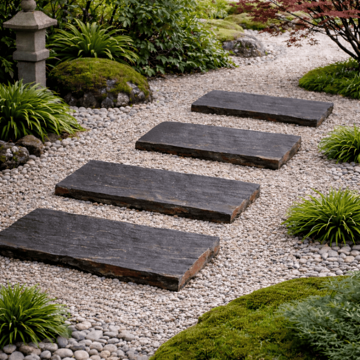 Pas japonais - Schiste - 100x30cm - ≈30/70mm -