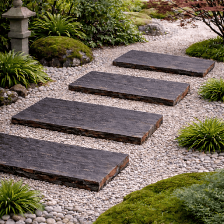 Pas japonais - Schiste - 200x50cm - ≈30/70mm -