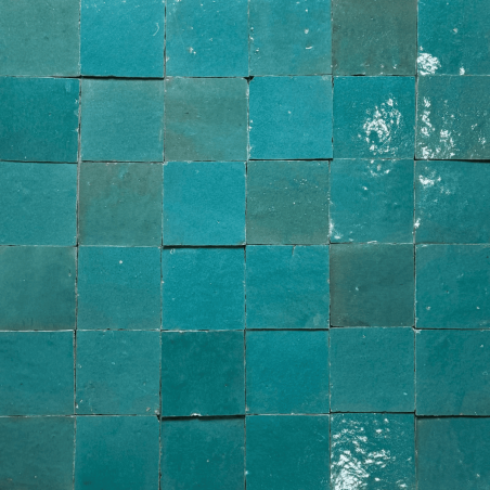 Carrelage - Véritable Zellige de Fès - Vert Jade -