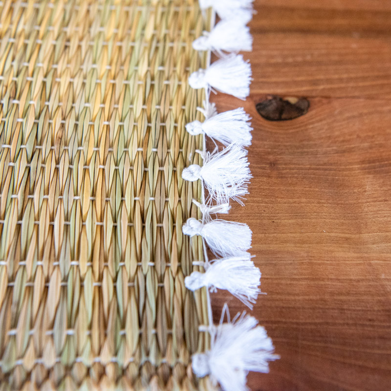 Set - Osier - Pompom - Plusieurs Couleurs -